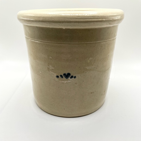 Salt Glazed Crock with Arc and Elephant and Giraffe - Picture 3 of 5